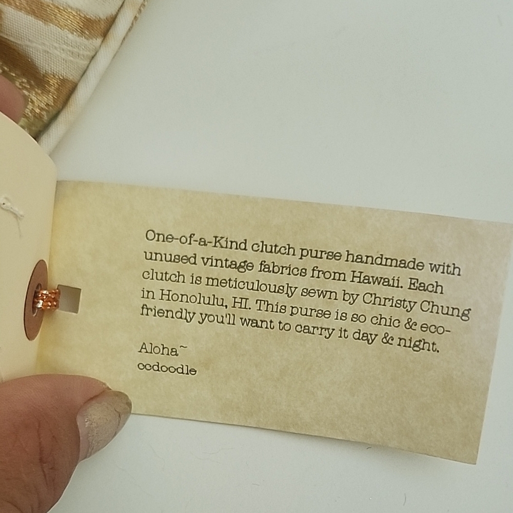 Japanese KIMONO Clutch Vintage Fabric Purse - Picture 6 of 11